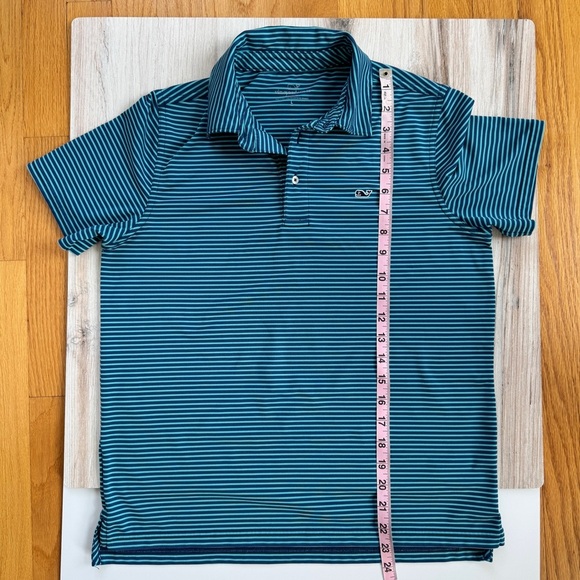 Boy's Vineyard Vines Sankaty Striped Performance Polo Size Large - Picture 4 of 8